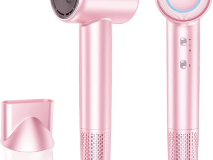 Labiim Hair Dryer, High-Speed Ionic Blow Dryer 110,000 RPM Motor, Rose