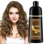 Light Brown Hair Dye Shampoo Instant Gray Hair Coverage with 9 Botanicals