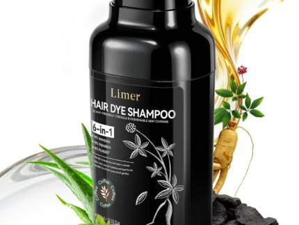 Limer Coffee Hair Dye Shampoo, 3 in 1 Color Shampoo with 6 Herbal Extracts