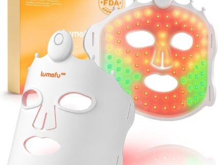 Lumefu Nimbus PRO Red Light Therapy for Face – FDA Cleared LED Face Mask Light Therapy, Full Near Infrared Red Light Therapy Mask with 420 LEDs 820nm NIR for Anti-Aging, Wrinkle, Cordless Gift