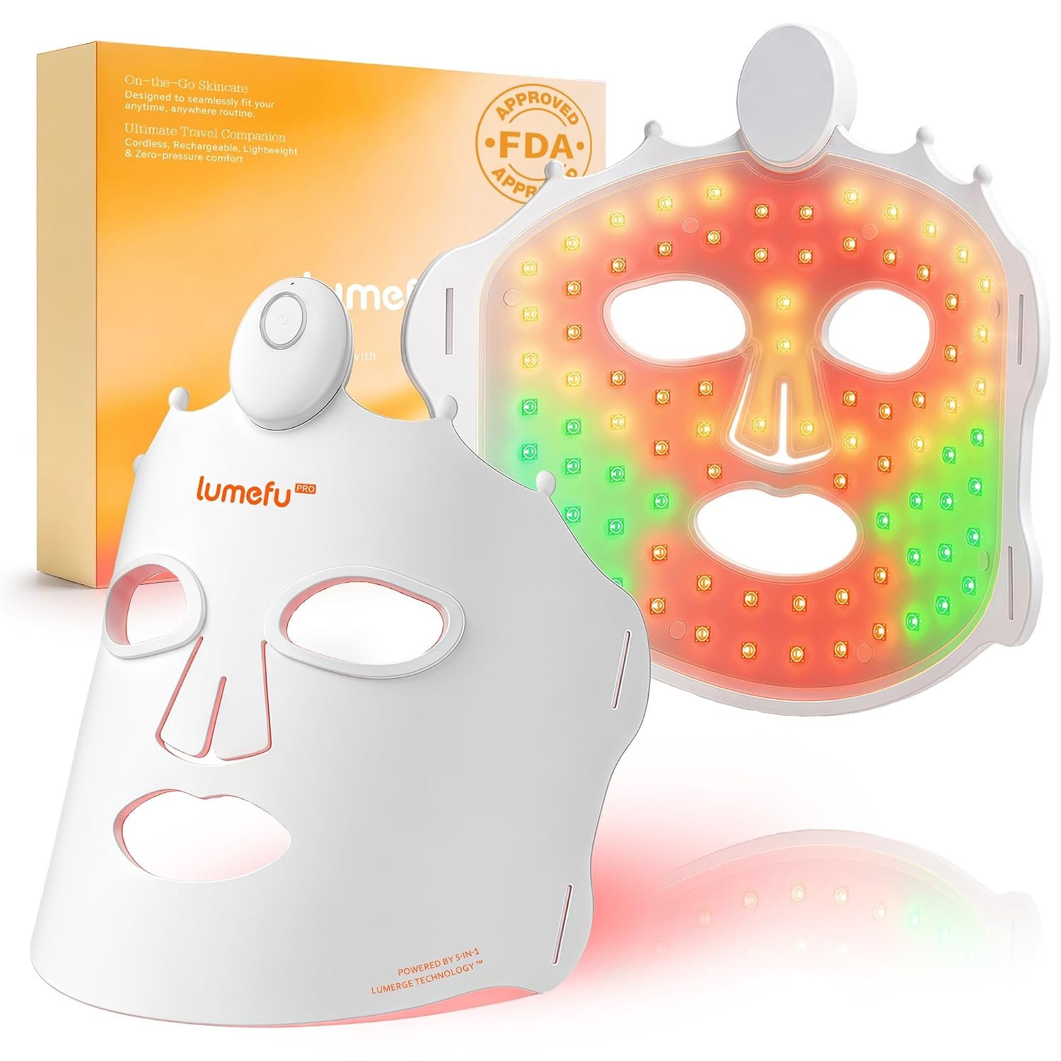 Lumefu Nimbus PRO Red Light Therapy for Face – FDA Cleared LED Face Mask Light Therapy, Full Near Infrared Red Light Therapy Mask with 420 LEDs 820nm NIR for Anti-Aging, Wrinkle, Cordless Gift Lumefu Nimbus PRO Red Light Therapy for Face – FDA Cleared LED Face Mask Light Therapy, Full Near Infrared Red Light Therapy Mask with 420 LEDs 820nm NIR for Anti-Aging, Wrinkle, Cordless Gift