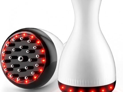 Lymphatic Drainage Massager & Anti Cellulite Massage Tool,Fascia Blaster for Reduce Stretch Marks for Legs, Arms & Belly,Body Sculpting Machine with Microcurrent & Red-Light & Heat & Vibration