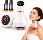 Lymphatic Drainage Massager & Cellulite Massage Tool, Body Sculpting Machine & Fascia Blaster for Cellulite with Microcurrent, Light, Heat & Vibration, for Legs, Arms & Belly Office Travel