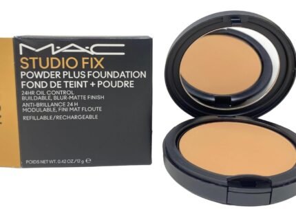 M.A.C Cosmetics Studio Fix Powder Plus Foundation 24-hour oil control – NC25 – (Light beige with golden peach undertone for light skin) 0.42 OZ / 12 G