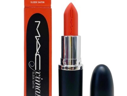 MAC Cosmetics Ximal Sleek Satin Lipstick – 828 Morange (Bright orange) 0.12 Oz / 3.5 g
