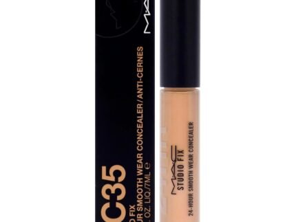 MAC Studio Fix 24 Hour Smooth Wear Concealer – NC35 by MAC for Women – 0.24 oz Concealer