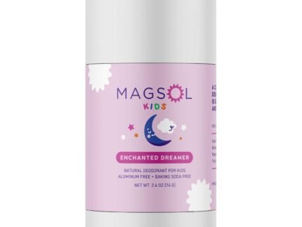 MAGSOL Natural Deodorant for Kids and Teens, Aluminum Free, Baking Soda Free, Magnesium Deodorant for Girls, Gentle for Sensitive Skin, Long Lasting Odor Protection, Enchanted Dreamer 2.6 oz