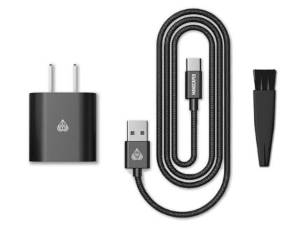 MANSCAPED® USB-C Cable & Adapter Charger, 4ft Durable Braided Nylon Cable Compatible with The Lawn Mower® 5.0 ULTRA, 4.0 PRO, 3.0 PLUS, The Beard Hedger®, Handyman™, Weed Whacker® 3.0 Men’s Trimmers