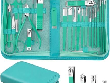 MINKINH 26-Piece Travel Manicure Set, Portable Nail Kit for Men and Women
