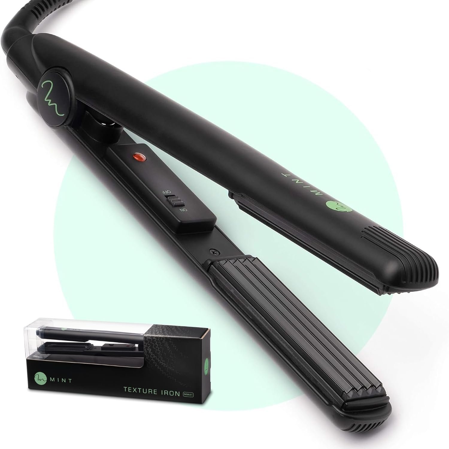 MINT Pro Series 1 Inch Ceramic Micro Hair Crimper Iron, Dual Voltage MINT Pro Series 1 Inch Ceramic Micro Hair Crimper Iron, Dual Voltage