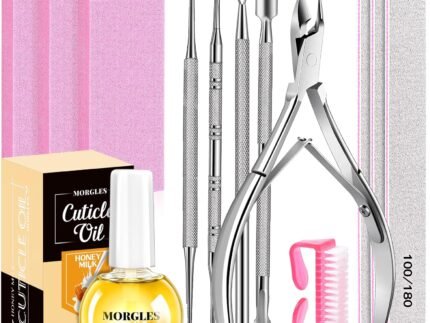 MORGLES Nail File and Buffer Blocks with Nail Care Kit
