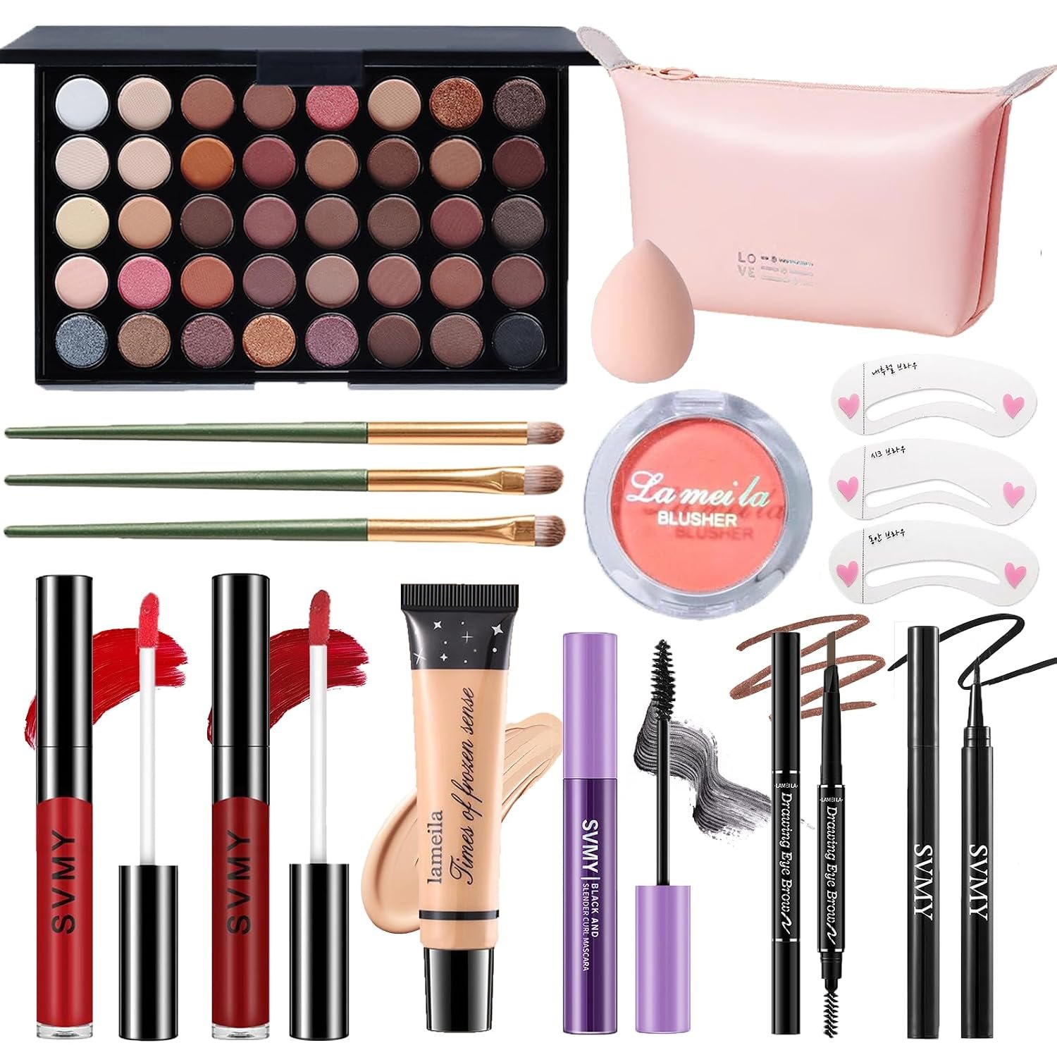 Makeup Set for Women, Makeup Full Kit for Beginners & Makeup Set for Women, Makeup Full Kit for Beginners & Professionals, Travel Makeup Set for Teens & Adults, Makeup Gift Set for Girls, Eyeshadow Palette, Lip Gloss, Face & Eye Make up