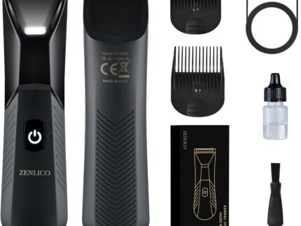 Manscape Body Hair Trimmer, Rechargeable Pubic Hair Trimmer for Men