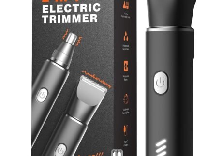 Manscape Body Hair Trimmer for Men, Waterproof Groin Trimmer, Electric Razor Ball Shaver for Chest Pubic Leg Arm Underarm Back Nose, Rechargeable Wet/Dry Groomer, Black