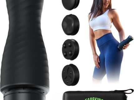 Massage Gun Deep Tissue for Women, Vibration Therapy for Muscle Recovery Pain Relief Cellulite Massager for Leg Thigh Abdomen Neck Shoulder Lymphatic Drainage Massager Body Sculpting Machine