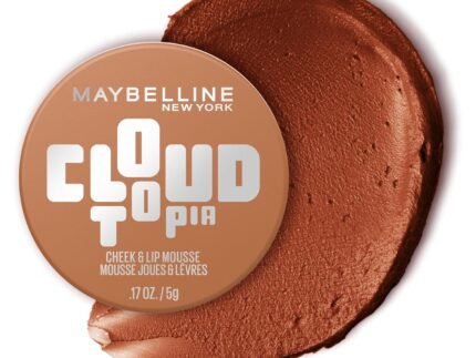 Maybelline Cloudtopia Blush for Cheeks and Lip Mousse, Ultra-Vivid, Pigmented Formula for Up to 14HR of Blush and Lip Makeup Color, Toasted Sky, 1 Count