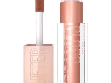 Maybelline Lifter Gloss, Lip Gloss with Hyaluronic Acid, Stone