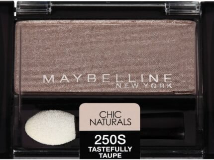 Maybelline New York Expert Wear Eyeshadow Singles, Chic Naturals 250s Tastefully Taupe, 0.09 Ounce