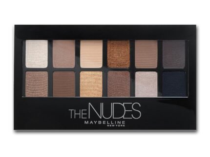 Maybelline The Nudes Eyeshadow Palette Makeup, 12 Pigmented Matte & Shimmer Shades, Blendable Powder, 1 Count