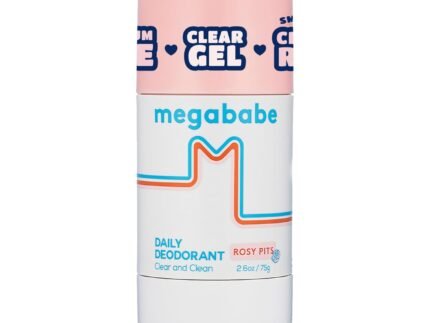 Megababe Rosy Pits Deo, Fresh Rose, 72Hr Protection, Aluminum-Free, 2.6 oz