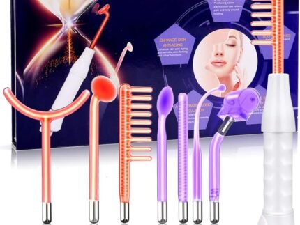 Meifuly High F Rrequency Wand Portable Machine, Portable Handheld High F requency Wand Machine with 7 Different Tubes (Multi-Colored)