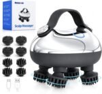 Melonsun Electric Scalp Massager, 2 Claw Sets, IPX7 Waterproof, Silver