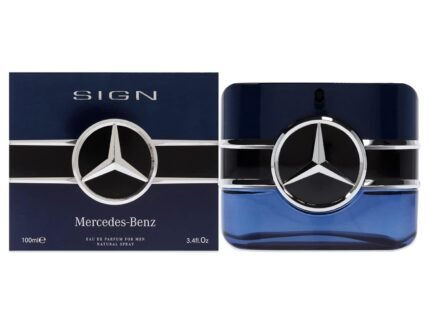 Mercedes Benz Sign – Eau de Parfum for Men – Long Lasting Mens Cologne – Tonka Bean, Lavender, Patchouli Cologne for Men – Perfume for Men – 3.4 oz