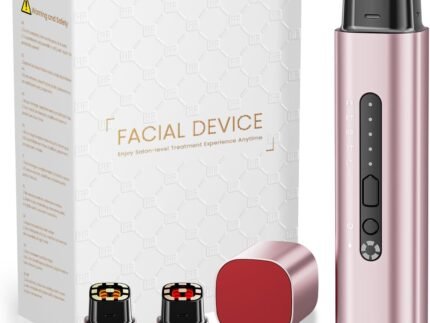 Microcurrent Facial Device – 5-in-1 Skin Tightening & Lifting Facial Machine – 5 Color Face Light Therapy Device – Professional Skin Care Tone Beauty Devices for Face, Neck, and Eye Area