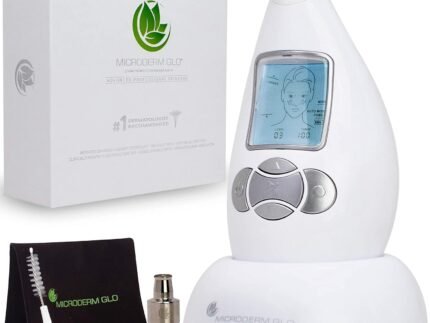 Microderm GLO Diamond Microdermabrasion Machine – Best Gift for Women – Dermabrasion & Anti Aging Wrinkle Skincare – Home Facial Treatment System – Blackhead Remover & Exfoliator for Acne Scars
