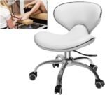 Minewill Pedicure Chair for Nail Tech, Heavy Duty Metal Base for 400 Lbs