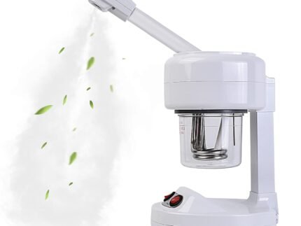 Mini Facial Steamer for Salon and Spa – Desk Ozone Face Steamer for Personal Care – Portable Steam Machine