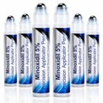 Minoxidil 5% Hair Growth Serum Roll On, Precision Applicator Pens for Men & Women, Topical Hair Regrowth Treatment, Targeted Scalp Application, Easy Dosage Control, 6 Pens x 30 mL