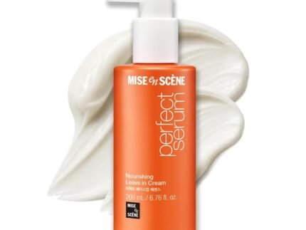 Mise En Scene Perfect Base Up Essence – Leaved In Conditioner for Heat Protectant, for Frizzy & Dry | Lightweight Cream Texture | Fast Absorbing | Smooths, Shine | Korean Hair Care (6.76 Fl. Oz.)