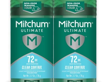 Mitchum 72H Odor Protection Antiperspirant Deodorant, Clean Control, 2 pack
