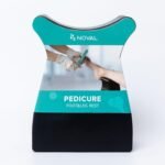 NOVAL Pedicure Foot Rest Stand, Portable Leg Support for Salon and Home Use, Black