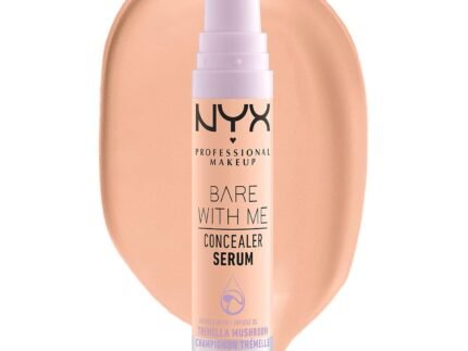 NYX PROFESSIONAL MAKEUP Bare With Me Concealer Serum, Up To 24Hr Hydration – Medium Vanilla