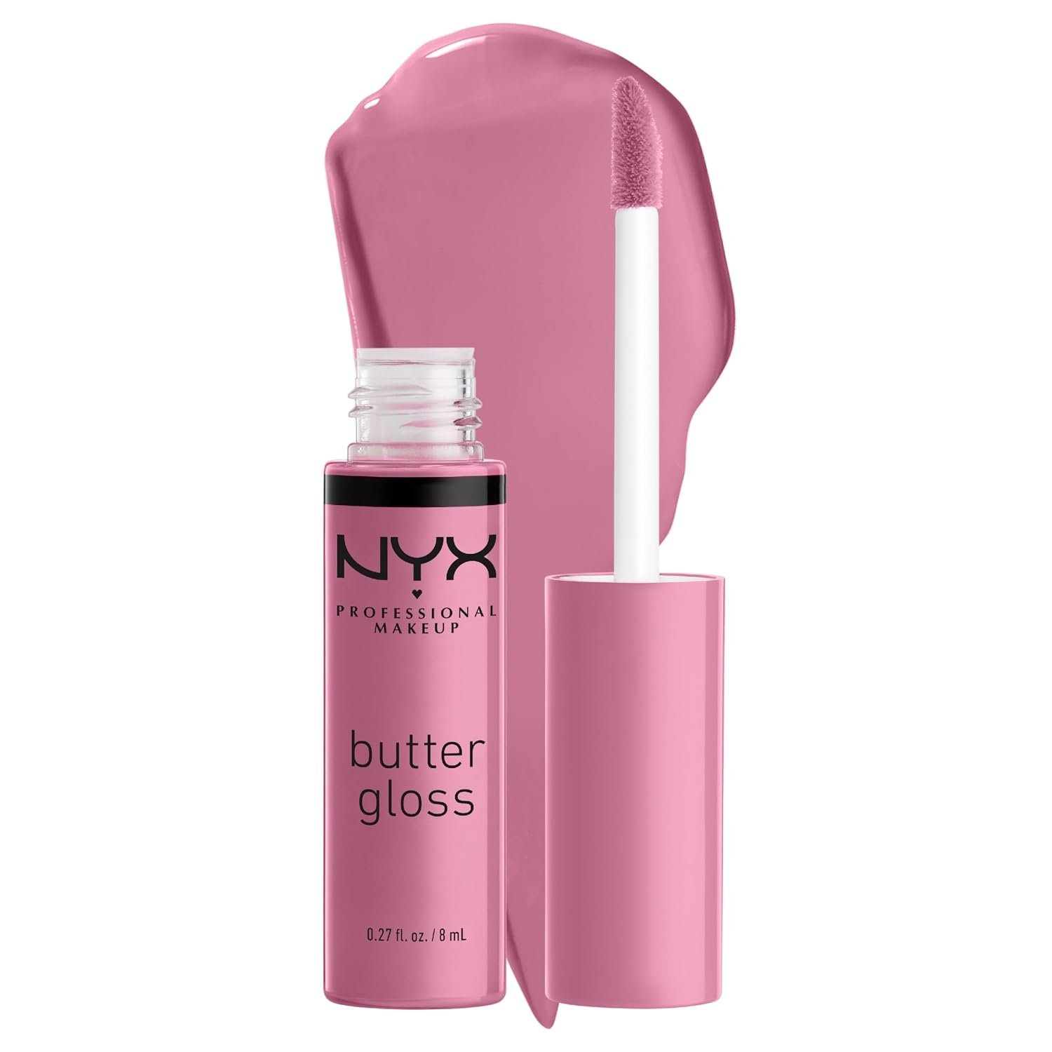 NYX PROFESSIONAL MAKEUP Butter Gloss, Non-Sticky Lip Gloss - Eclair NYX PROFESSIONAL MAKEUP Butter Gloss, Non-Sticky Lip Gloss - Eclair (Pink)