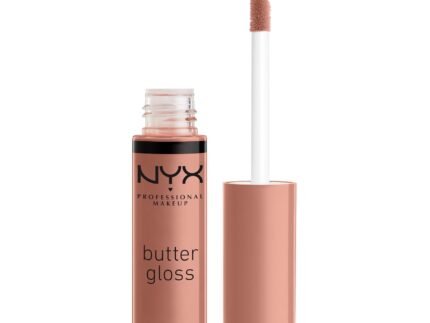 NYX PROFESSIONAL MAKEUP Butter Gloss, Non-Sticky Lip Gloss – Madeleine (Mid-Tone Nude)
