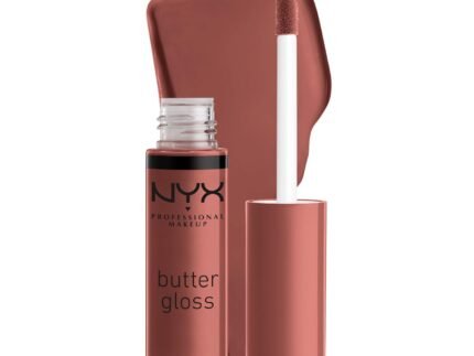 NYX PROFESSIONAL MAKEUP Butter Gloss, Non-Sticky Lip Gloss – Praline (Deep Nude)
