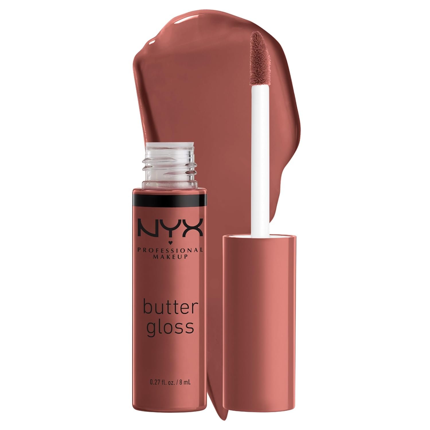 NYX PROFESSIONAL MAKEUP Butter Gloss, Non-Sticky Lip Gloss – Praline (Deep Nude) NYX PROFESSIONAL MAKEUP Butter Gloss, Non-Sticky Lip Gloss – Praline (Deep Nude)