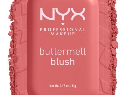 NYX PROFESSIONAL MAKEUP Buttermelt Powder Blush, Fade and Transfer-Resistant Blush, Up to 12HR Make Up Wear, Vegan Formula – Feeling Butta