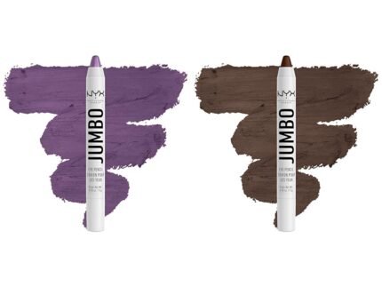 NYX PROFESSIONAL MAKEUP Jumbo Eye Pencil Duo – Eggplant & Frappe Blendable Eyeshadow Stick & Eyeliner Pencils