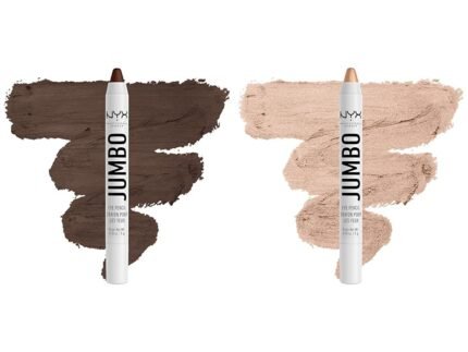 NYX PROFESSIONAL MAKEUP Jumbo Eye Pencil Duo - Frappe (Chocolate Brown) & Frosting (Champagne)