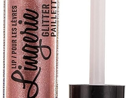 NYX PROFESSIONAL MAKEUP Lip Lingerie Glitter, Lip Gloss - Spirit (Nude Pink)