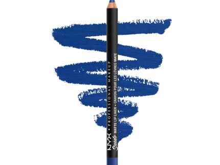NYX PROFESSIONAL MAKEUP Suede Matte Lip Liner, Vegan Formula - Jet Set (True Blue)