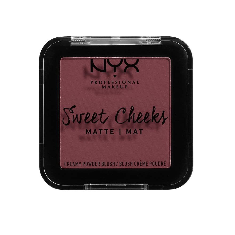 NYX PROFESSIONAL MAKEUP Sweet Cheeks Matte Blush, Bang Bang NYX PROFESSIONAL MAKEUP Sweet Cheeks Matte Blush, Bang Bang
