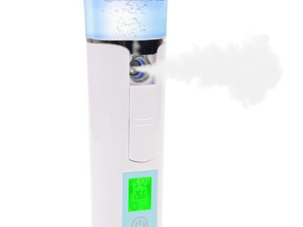 Nano Facial Mister, Mini Facial Steamer, Handy Moisturizing Mist Sprayer, Atomization Eyelash Extensions Skin Care Steamer (Water Supplementer) (50ml)
