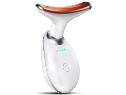 Neck Face Massager, Face Sculpting Tool, 3 Modes and Vibration for Facial Massager for Double – Chin Wrinkle,Daily Home Use, White