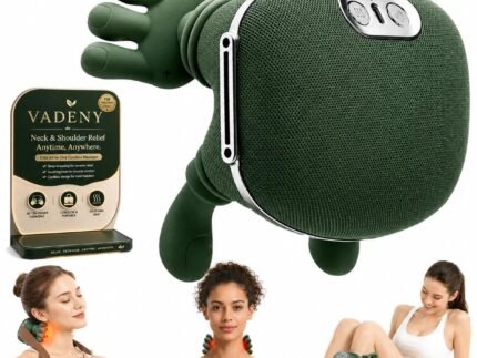 Neck Massager Machine Portable Shoulder Back Heated Electric Masajeador 4D Bionic Fingers Kneading With Hands Personal Pain Relief Deep Tissue masajeador de espalda y cuello Relax Muscle Tension