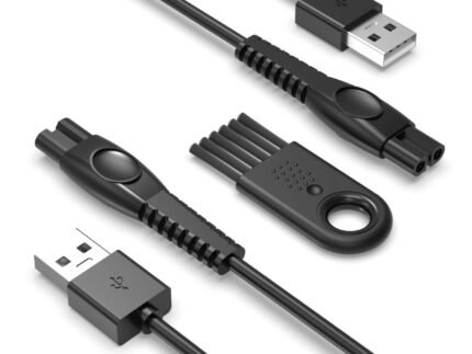 Nicpower 5V USB-A Charger Cord Fit for Philips Norelco 2000 2400 2600 3600 3900 5400 5000X 7200 i9000 Wet & Dry Electric Shaver Series 3000 5000 7000, Fit for Phillips OneBlade Trimmer Razor (2 Pack)